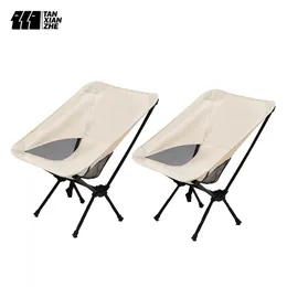 TANXIANZHE Outdoor Portable Camping Chair Oxford Cloth Folding Lengthen Seat for Fishing BBQ Picnic Beach Ultralight Chairs 240220