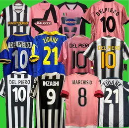 Juventus Retro del Piero Conte Koszulki piłkarskie Buffon Pirlo Inzaghi 84 85 92 94 95 96 97 98 99 02 03 04 05 Zidane Ancient Maillot Davids Conte Shirts Pogba Pogba