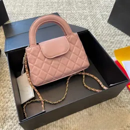 Luxuriöse Designer-Handtasche, 23 K, Kelly-Kette, kleiner Abfallbeutel, Umhängetasche, echtes Leder, Damentasche, Schulter-Umhängetasche, Diamant-Kettentasche, Damen-Geldbörse