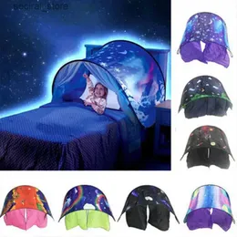 TOY TENTS NEW220 سم السرير البعوض صافي السرير المظلة الأطفال Starry Dream Tent الأطفال سرير قابلة للطي لخيمة حجب فاتحة DREAM DREAM L240313