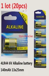 20 peças 1 lote 4lr44 476a 4a76 a544 v4034px px28a l1325 6v bateria alcalina seca cartão de baterias de 6 volts 2581593