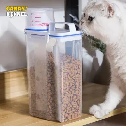 飼育ケンネル犬のキャットフード1.75/3Lペイルプラスチック保管タンク