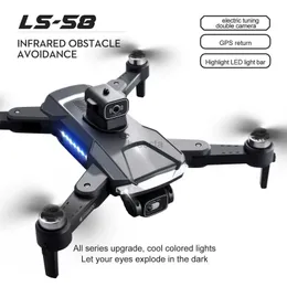 Drony 5G GPS LSRC-LS58 RC Drone Camera HD WiFi FPV Professional Foldable Fotografia RC Drony 14Y LDD240313