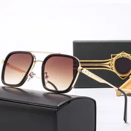 Designer ditttttta solglasögon klassiska stora ram solglasögon ray varumärkesdesigner Eyewear Metal Gold Frame Sun Glasses män kvinnor spegel solglasögon