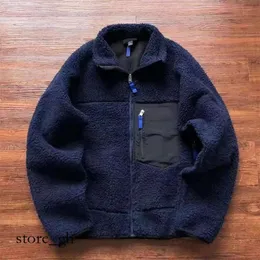 패션 디자이너 재킷 Mens Fleece Pata 재킷 두꺼운 따뜻한 고전 레트로 가을 겨울 커플 모델 양고기 캐시미어 코트 남자 832