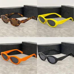 Symbole Cat Eye Designer Solglasögon Kvinnor Brown Frame Män solglasögon Trendiga glasögon OCCHIALI DA SOLE UOMO Högkvalitativ tillbehör HG113 B4