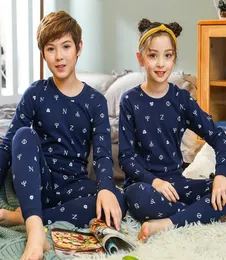 Boys Girls Sleepwear Winter Cotton Pajamas Sets Children Homewear for Boy Pyjamas Kids Nightwear 919Y Teenage Pijamas Clothes Y203129661