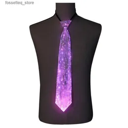 ترابط الرقبة الإبداعية LED TIE Concert Holloween TIE Luminous Night Club الأداء الإلكتروني للموسيقى البصرية TIE COATAS L240313