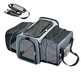 Cão gato portadores sacos de ombro portátil pet respirável dobrável saída viagem mochila carro portátil transporte gato saco gaiola 240307