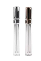 전체 8ml 플라스틱 립 글로스 포장 용기 금은 은색 정사각형 립글로스 튜브 액체 립글로스 리필 가능한 병 Con5873267