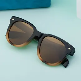 Anpassade solglasögon Fashion Round Square Polariserade solglasögon Tjock ram med pil nit Punk Street Glasses