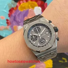 Последние наручные часы AP для отдыха Royal Oak Offshore Series Watch Мужские часы диаметром 42 мм Автоматические механические модные повседневные мужские роскошные часы