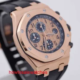 Iconico orologio da polso da donna AP Epic Royal Oak 26470OR Orologi da uomo Oro rosa 18 carati Meccanico automatico Orologio svizzero famoso Orologio sportivo di lusso con diametro 42 mm