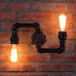 Wall Lamp American Creative Lamps Retro Loft Water Pipe Lights Bar Cafe Restaurant Pub Club Hall Aisle Industry Wind Stair Sconce 236U