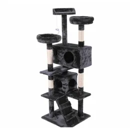 60 Cat Tree Tower Condo Móveis Poste para arranhar Pet Ki qyllxO embalagem2010275k