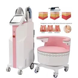 2024 Ems Slimming Machine Electromagnetic Floor Chair Air Cooling Muscle Building Instrument