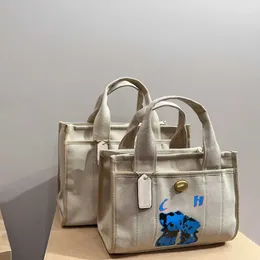 Sacola de lona grande bolsas alça superior designer saco mulheres homens vintage ombro compras praia sacos carga totes bolsa luxo 240313