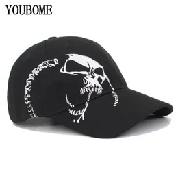 Youbome mode kvinnor baseball cap snapback caps trucker hattar för män broderi skalle casquette ben vintage sport pappa male cap199w