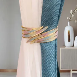 Zubehör Kreative Neue Vorhang Krawatten Perle Freies Stanzen Frühling Metall Perle Vorhang Clip Vorhänge Dekoration Zubehör