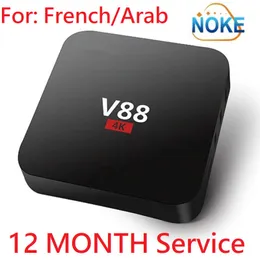 android tv box Abbonamento french12 mesi codice Android v88 boitier tv