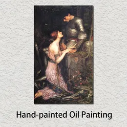 Handmålad bild John William Waterhouse Oil -målningar Lamia Canvas konstverk för stor kontorsväggdekor242v