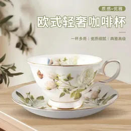 Cups Saucers European Style Ceramics Coffee Cup And Saucer Set Mug Afternoon Tea Office Home Various Styles Drinking Utensils