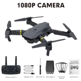 Дроны 360 градусов воздушной камеры e58 Drone Small HD Wi -Fi с 4 -оверовым складным руком Quadcopter в реальном времени передача изображения фиксированная высота