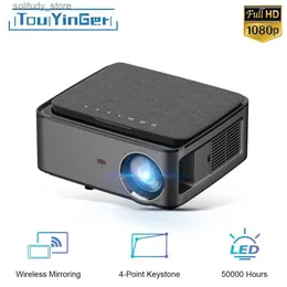 Other Projector Accessories Touyinger RD828 1080P Full HD Projector WIFI Multi screen Projector 1920 x 1080P Smartphone Beam 3D Home Cinema Video Cinema Q240322