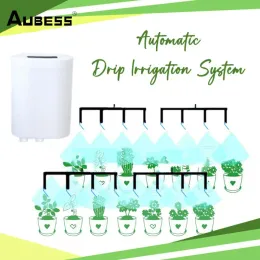 Kits Auto Drip Irrigation System Automatic Water Plant Flower Device Indoor Gardening Greenhouse Waterer Home Garden 16/12/8/4/2 Pump