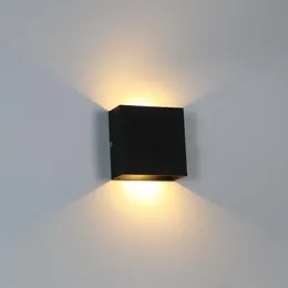Wall Lamp IP65 Waterproof Indoor Outdoor Aluminum 6W 10W Light Surface Mounted Cube LED Garden Room Decoration251D