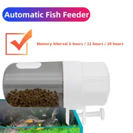 Matare Automatisk fiskmatare, fiskbehållare, akvarium, elektriskt plasttimer, matmatningsutdelningsverktyg, intelligent tidtagningsdosering ny