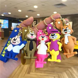 Portachiavi Portachiavi carino Anime Cat Portachiavi Accessori Moto Auto Donna Uomo Kawaii Portachiavi Insegnante Amico Coppie Regalo per bambini