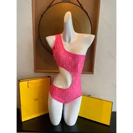 Różowy projektant jednoczęściowy strój kąpielowy strój kąpielowy panie Kąpiec Kąpiec luksusowy kwiatowy kombinezon kąpielowy dziewczęta plażowe ubranie letnia marka pływacka projektant strojów kąpielowych