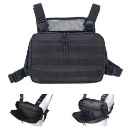 Taschen Funktionelle taktische Chest Rig Bag 600D Oxford Militärausrüstung Jagd Wargame Airsoft Sport Weste Molle System Zubehör Tasche