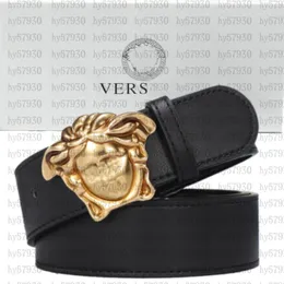 Pasek z Medusa Buckle Men Designer Versao Pas Klasyczny biznesowy pasek pasa hurtowe pasy w pasie dla kobiet designerskich metal