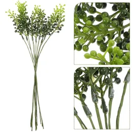 Decorative Flowers Simulated Green Plant Decoration Artificial Greenery Stems Home Decors Wedding Centerpiece Branches Party