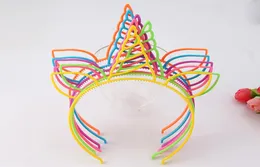 Ny Multicolor Antler Ear Headband Europe och America Holiday Headband Glitter Fashion Unicorn Hair Accessories1663282