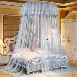 Childrens Bed Canopy Mosquito Nets Curtain Bedding Home And Garden 1.2 Diameter Round Dome Tent Cotton Double Bed Mosquito Net 240306