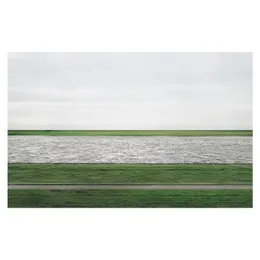 Andreas Gursky Rhein II Pography 그림 그림 포스터 프린트 홈 장식 프레임 또는 프레임 팝 페이퍼 재료 329h