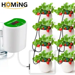 Kit Pompa Irrigazione a goccia intelligente Pompa dell'acqua Sistema timer Impianto di irrigazione con acqua da giardino Forniture da giardino automatiche Kit di irrigazione