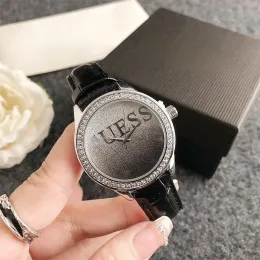 Gues 2024 Women's high quality luxury fashion diamond belt waterproof 38mm watch montre de luxe gifts A1