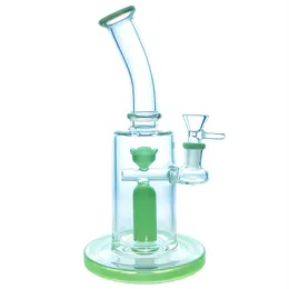 Heady Glass Bongs Nargile/Dab teçhizatı renkli taban ve aksan 14mm bong