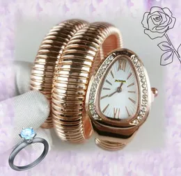 RELOJ MUJER GOLD GOLD Silver Snake Watches Women Quartz Bracelet Diamonds Ring Ladies Full Full Stainless Steel Band High Watches Watches Christmas