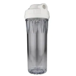 Connectors 10 Inch Transparent Filter Bottle Water Purifier Accessories 1/4 1/2 AS Fancy Double Sealing Ring Filter Shell Prefilter Bucket