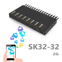 SK 32-32 GSMゲートウェイ32ポート32 SIMSバルクSMSトラフィックの送信とレシーブSIM GSM 2GゲートウェイSMPP/HTTP/API Conneect Simbox中国卸売