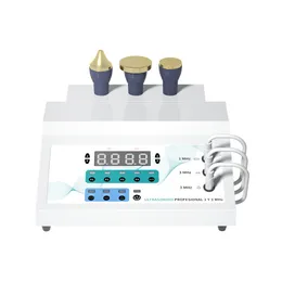 3 Handles Ultrasonic Face Massage ultrasound therapy machine 1 mhz and 3 mhz