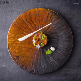 لوحات عشاء Ceramic Creative Dinner Restaurant Steak Sursert Sushi Sush Snack Pasta Private Table