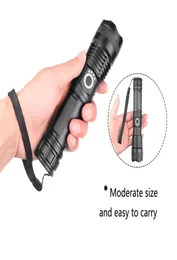 LED Flashlight 90000 Lümenler 702 En Güçlü El Flashlight 26650 USB Torch 70 50 Fener 18650 Av lambası El Light50320374349035