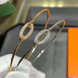 Pulseiras de designer para mulheres 18k ouro prata diamante geométrico alta qualidade luxo strass marca pulseira moda festa jóias presente