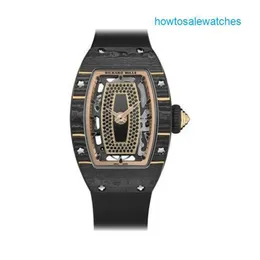 Relógio automático RM Relógio de marca RM07-01 Rose Gold Carbon TPT RM07-01